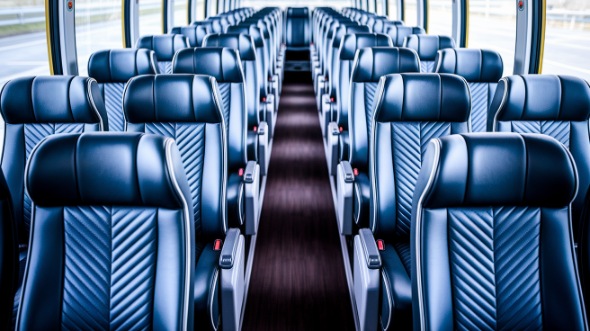 50 passenger charter bus inside
